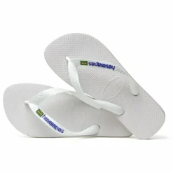 Tongs Brasil Logo | Blanc