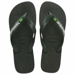 Tongs Brasil Logo | Vert olive
