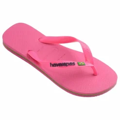 Tongs Brasil Logo Néon | Rose