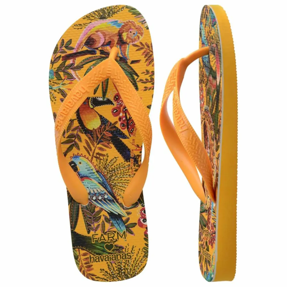 Tongs Farm Selva x Farm Rio | Jaune moutarde