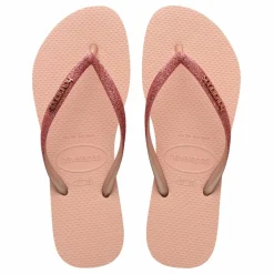 Tongs Slim Glitter | Rose