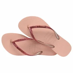 Tongs Slim Glitter | Rose