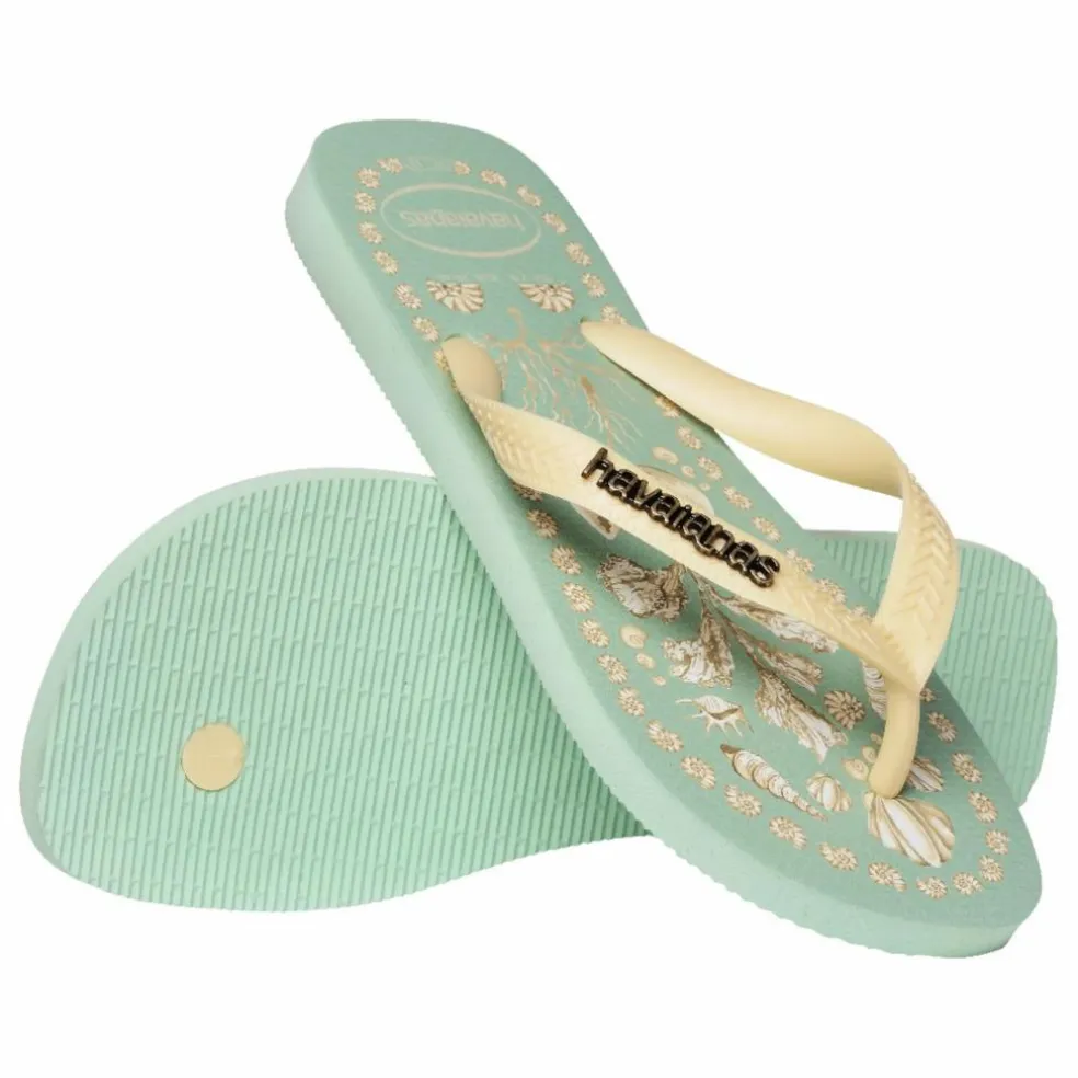 Tongs Top Tropicalia Vibes x Farm Rio | Vert Menthe