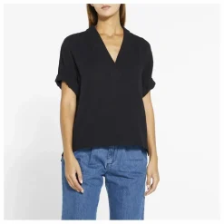 Top Avery Gaze de Coton | Noir