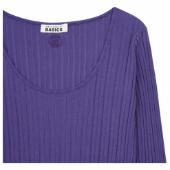 Top Femme Cotelé Coton Bio | Bleu indigo