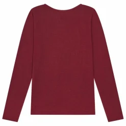 Top Femme Froncé Jersey | Bordeaux