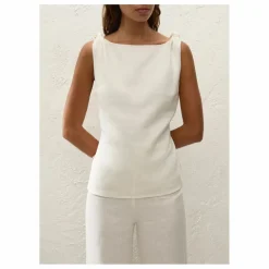 Top Flor Lin | Ecru