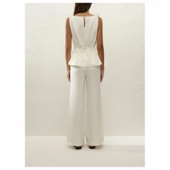 Top Flor Lin | Ecru