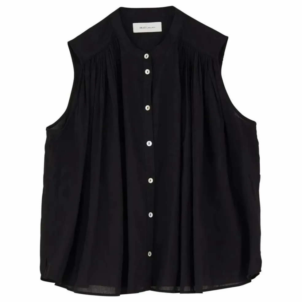 Top Louise Coton Bio | Noir