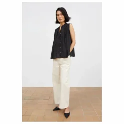 Top Louise Coton Bio | Noir