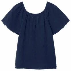 Top Macie Gaze de Coton | Bleu nuit