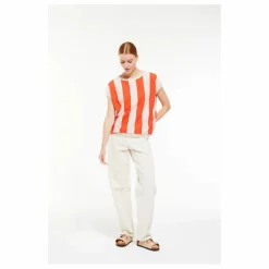 Top Maille Buren Marin | Orange