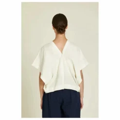 Top Origami Lin | Crème