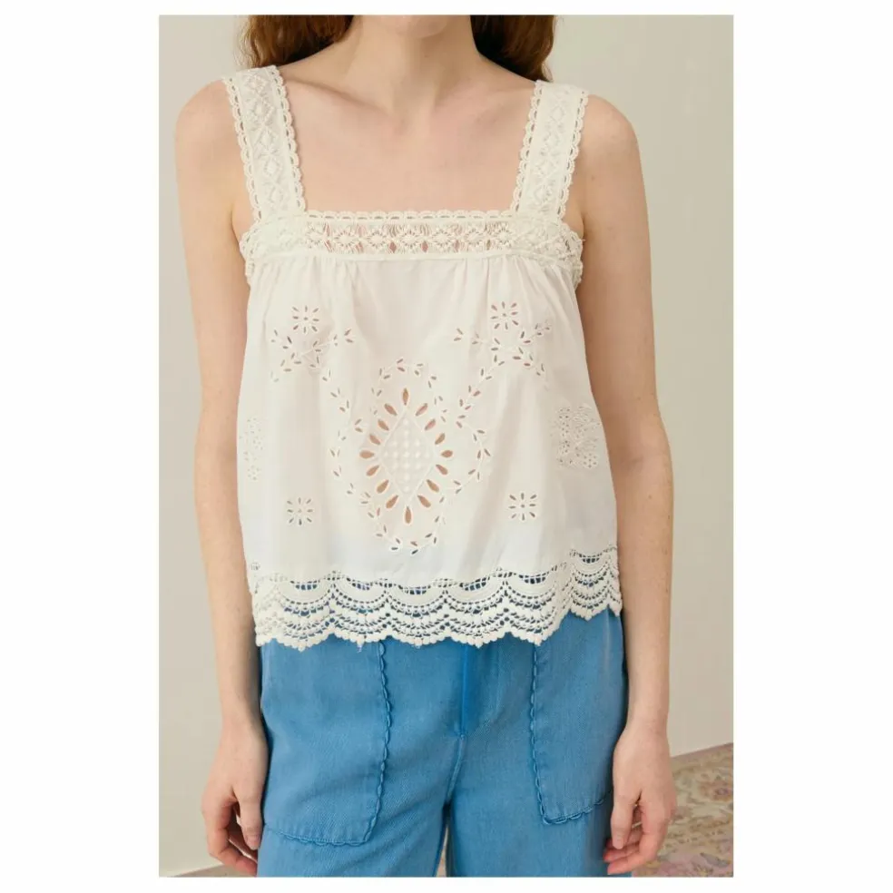 Top Paradine Coton Bio - Collection Femme | Blanc cassé