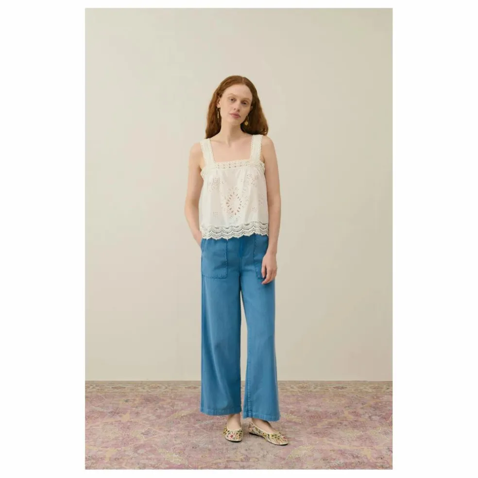 Top Paradine Coton Bio - Collection Femme | Blanc cassé