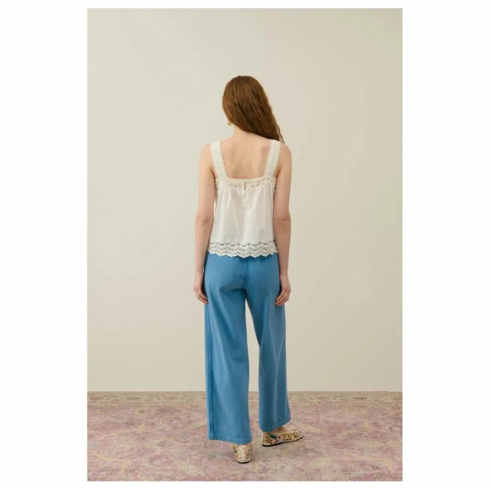 Top Paradine Coton Bio - Collection Femme | Blanc cassé