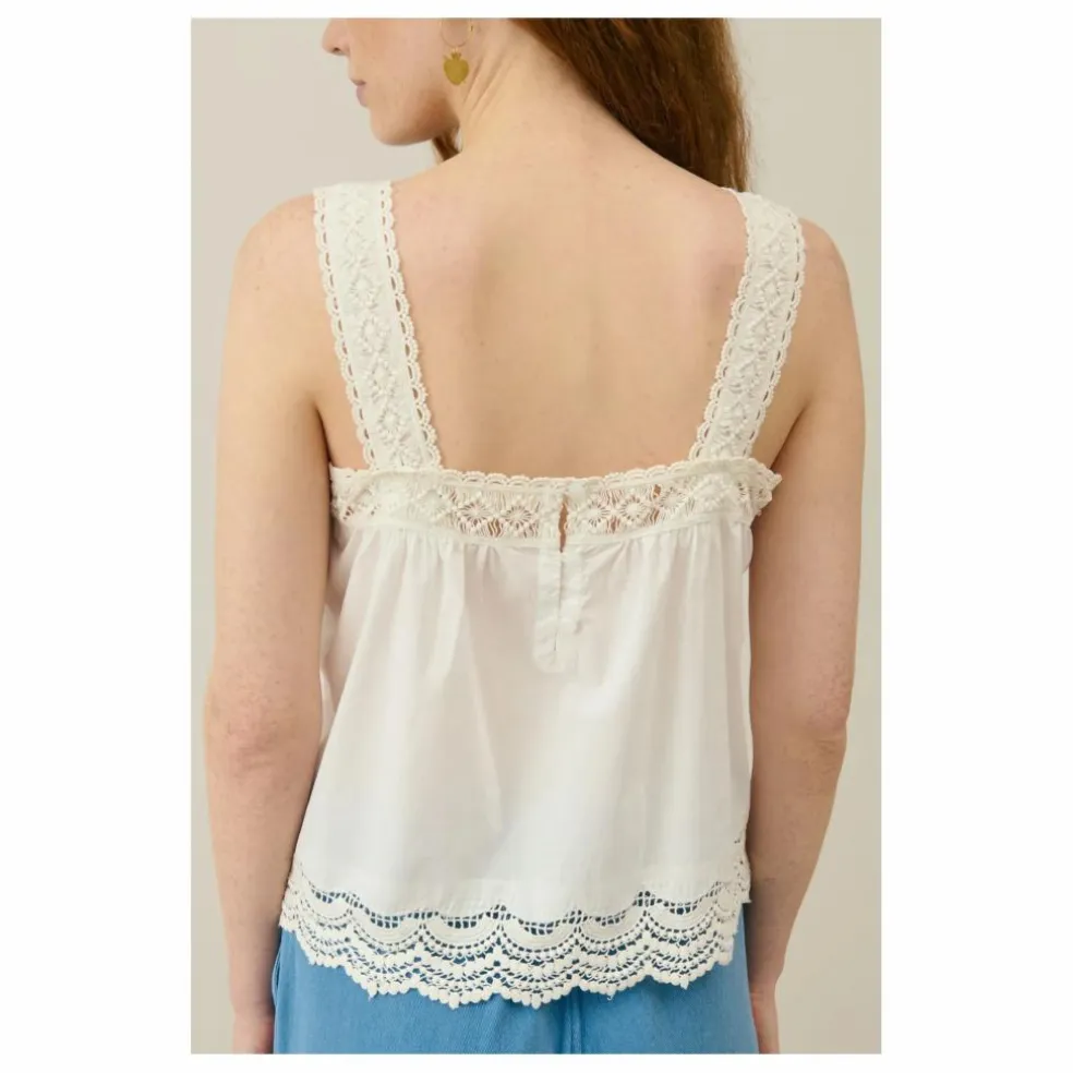 Top Paradine Coton Bio - Collection Femme | Blanc cassé