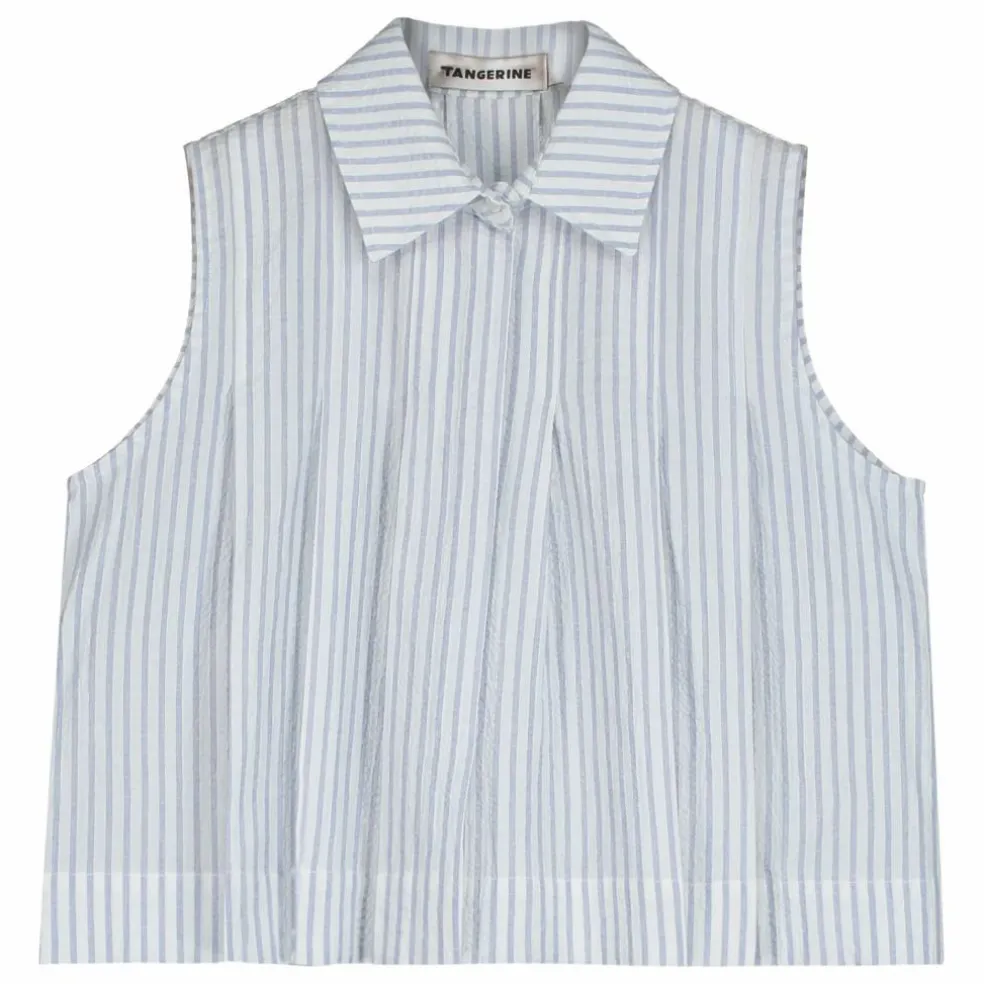 Top Rayé | Bleu Clair