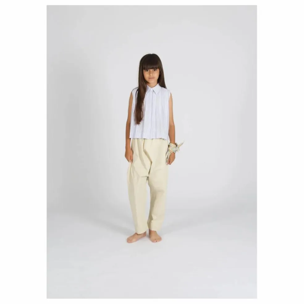 Top Rayé | Bleu Clair