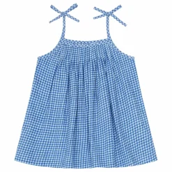 Top Violette Bobby Vichy | Bleu