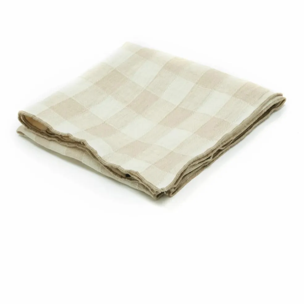 Torchon Bourdon en toile vintage | Crème