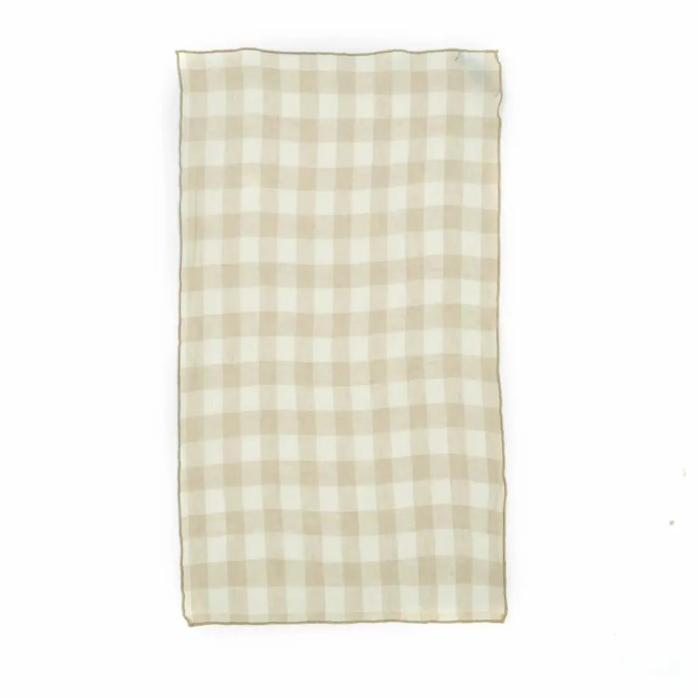 Torchon Bourdon en toile vintage | Crème