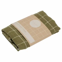 Torchon en lin | Vert olive