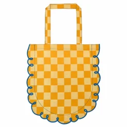 Tote Bag en coton vichy Dama Giallo | Orange