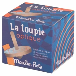 Toupie optique en bois