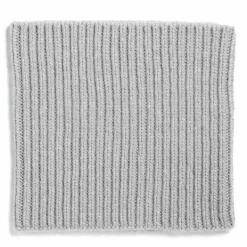 Tour de Cou Côtes 12 fils Cachemire | Gris argent