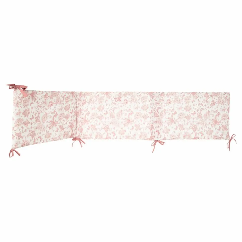 Tour de lit Toile de Jouy | Rose pêche