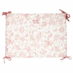 Tour de lit Toile de Jouy | Rose pêche