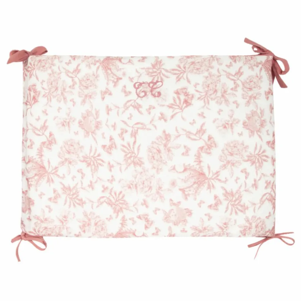 Tour de lit Toile de Jouy | Rose pêche