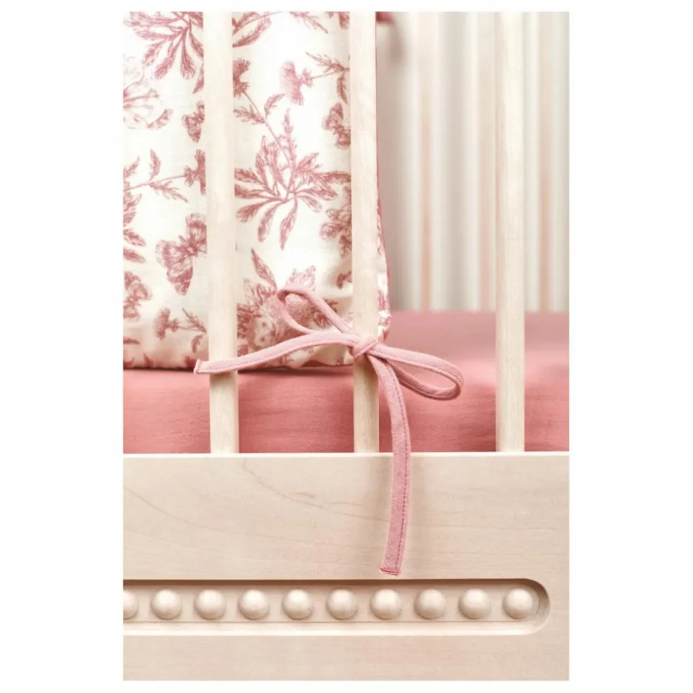 Tour de lit Toile de Jouy | Rose pêche