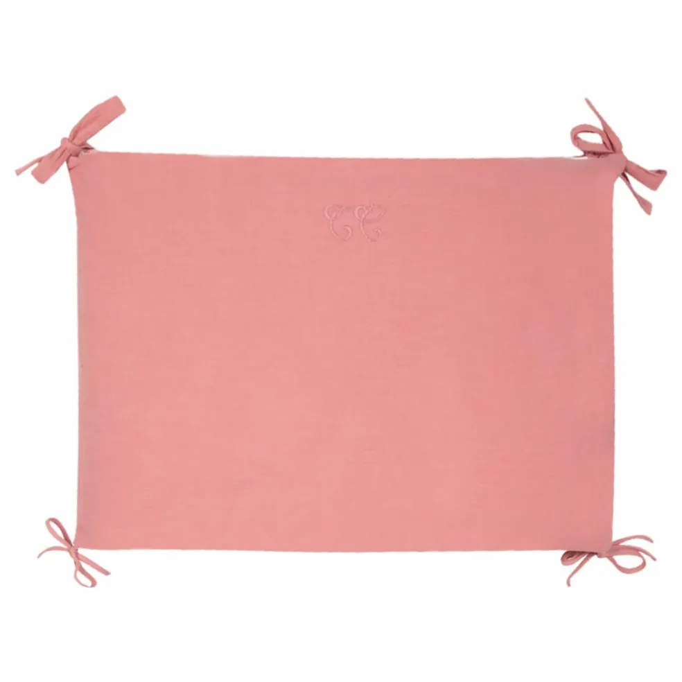 Tour de lit Toile de Jouy | Rose pêche
