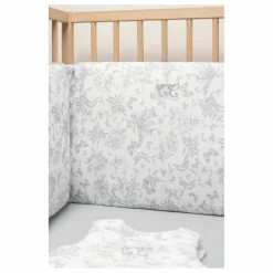 Tour de lit Toile de Jouy | Gris