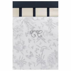 Tour de lit Toile de Jouy | Gris