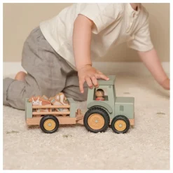 Tracteur avec remorque en bois FSC - Little Farm