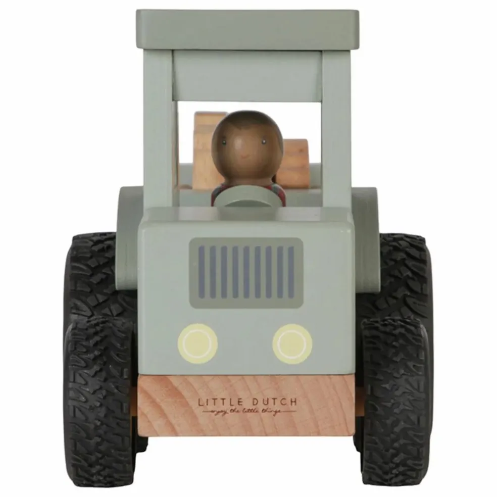 Tracteur avec remorque en bois FSC - Little Farm