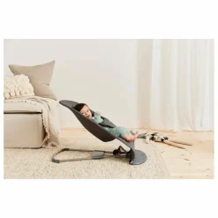 Transat Bliss en coton matelassé | Gris anthracite