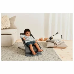 Transat Bliss en coton matelassé | Gris anthracite