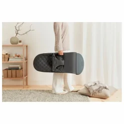 Transat Bliss en coton matelassé | Gris anthracite