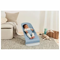 Transat Bliss en coton matelassé Pétale | Bleu