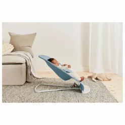 Transat Bliss en coton matelassé Pétale | Bleu