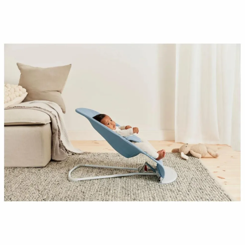 Transat Bliss en coton matelassé Pétale | Bleu