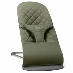 Transat Bliss en coton matelassé | Vert foncé