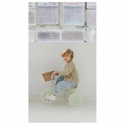 Tricycle en métal et bois | Vert Menthe