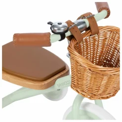 Tricycle en métal et bois | Vert Menthe