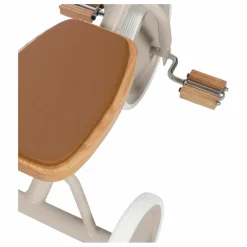 Tricycle en métal et bois | Beige