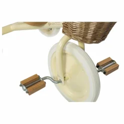 Tricycle en métal et bois | Crème